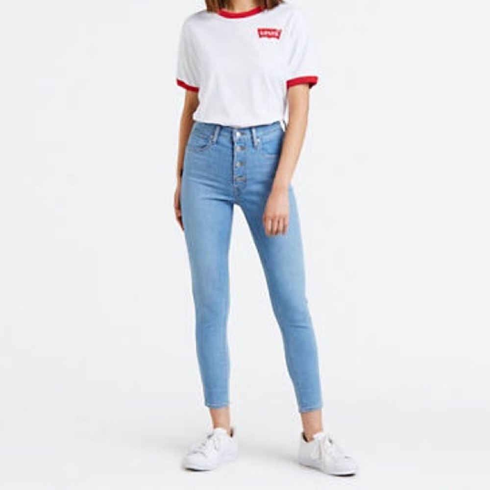 Levis Mile High Super Skinny Ankle Jeans